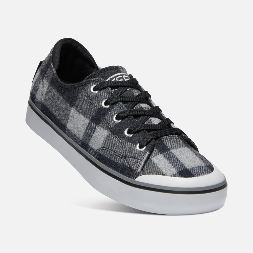 Zapatos de lona Keen Mexico Grises/Negros - Mujer Elsa Iii Plaid Sneaker - SL3025798